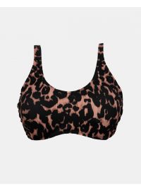 Γυναικείο Μαγιό σουτιέν Rock Club - Μεγάλο στήθος - Animal print Bikini - Regular Fit - Lycra - Cup D