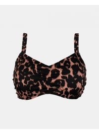 Γυναικείο Μαγιό σουτιέν Rock Club - Μεγάλο στήθος - Animal print Bikini - Regular Fit - Lycra - Cup E