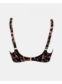 Γυναικείο Μαγιό top Rock Club - Animal print - Bikini για μεγάλο στήθος - Regular Fit - Lycra - Cup E