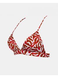 Γυναικείο Μαγιό top Rock Club - Corals print - Bikini Τρίγωνο με Λάστιχο - Regular Fit - Lycra