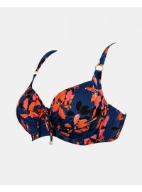 Γυναικείο Μαγιό top Rock Club - Orchid print - Bikini για μεγάλο στήθος - Regular Fit - Lycra - Cup E