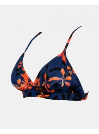 Γυναικείο Μαγιό top Rock Club - Orchid print - Bikini Τρίγωνο με Λάστιχο - Regular Fit - Lycra