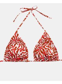 Γυναικείο Μαγιό τρίγωνο Rock Club - Corals print - Τοπ Bikini - Plus Size - Lycra