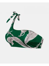 Γυναικείο Μαγιό τρίγωνο Rock Club - Lily print - Bikini τοπ - Ένας ώμος - Regular Fit - Lycra