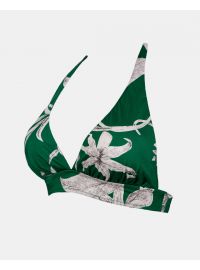 Γυναικείο Μαγιό τρίγωνο Rock Club - Lily Print τοπ Bikini - Σταθερό cup C - Regular Fit - Lycra