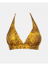 Γυναικείο Μαγιό τρίγωνο Rock Club - Siba Print τοπ Bikini - Σταθερό cup C - Regular Fit - Lycra