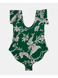 Γυναικείο Plus Size μαγιό ολόσωμο Rock Club - Lily print - Regular Fit - Lycra - Cup E F