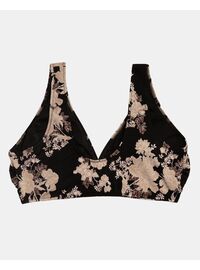 Γυναικείο Μαγιό Crop Top Rock Club - Peony Bikini κρουαζέ - Plus Size - Lycra