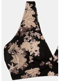 Γυναικείο Μαγιό Crop Top Rock Club - Peony Bikini κρουαζέ - Plus Size - Lycra