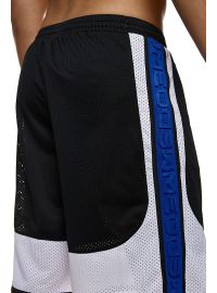 MED Ανδρικό Σορτς MARC - Μαύρο αθλητικό - Μπλε ρίγα - Regular Fit - Polyester