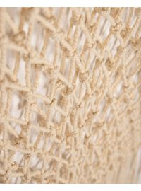 Γυναικείο Beachwear Rock Club - Χειροποίητο Φόρεμα Macrame - Μπεζ με κρόσσια - Regular Fit - Cotton