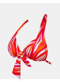 Γυναικείο Μαγιό Push Up τρίγωνο Rock Club - Waves print - Bikini Cup B - Regular Fit - Lycra