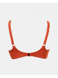 Γυναικείο Μαγιό top Rock Club - Terracotta - Bikini για μεγάλο στήθος - Regular Fit - Lycra - Cup E