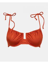 Γυναικείο Μαγιό top Rock Club - Terracotta Bikini - Χωρίς Ενίσχυση - Regular Fit - Lycra - Cup B C