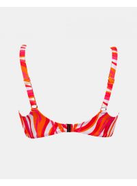 Γυναικείο Μαγιό top Rock Club - Waves print - Bikini για μεγάλο στήθος - Regular Fit - Lycra - Cup E