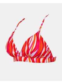 Γυναικείο Μαγιό top Rock Club - Waves print - Bikini Τρίγωνο με Λάστιχο - Regular Fit - Lycra