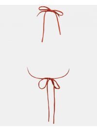 Γυναικείο Μαγιό τρίγωνο Rock Club - Terracotta - Τοπ Bikini - Regular Fit - Lycra