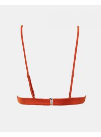 Γυναικείο Μαγιό τρίγωνο Rock Club - Terracotta - Τοπ Bikini - Σταθερό cup C - Regular Fit - Lycra