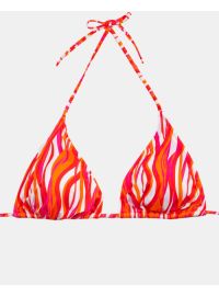 Γυναικείο Μαγιό τρίγωνο Rock Club - Waves print - Τοπ Bikini - Plus Size - Lycra