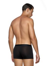 MED Ανδρικό boxer EVAN - Μαύρο -  Fashion Μαύρο λάστιχο - Regular Fit - Modal