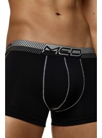 MED Ανδρικό boxer MORGAN - Μαύρο - Ασημί λάστιχο - Regular Fit - Modal