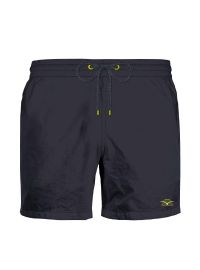 Ανδρικό Μαγιό Johnny Brasco - Ανθρακί Shorts - Σχέδιο με λογότυπο - Plus size