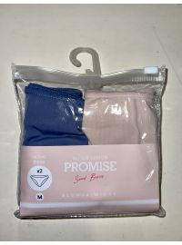 Slip Κανονικό Promise 2 Pack - Σιέλ Ροζ - laser cut - Δαντέλα Πίσω - Χωρίς ραφές - 2 Τεμάχια
