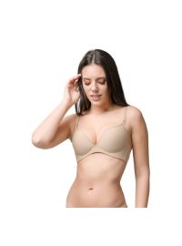 Σουτιέν Push-Up Luna Miracle One - Μπεζ με ενίσχυση - Τέλειο Κράτημα - Χωρίς Μπανέλα