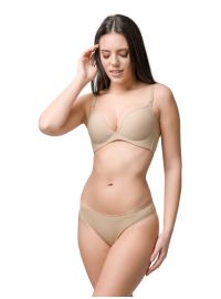 Σουτιέν Push-Up Luna Miracle One - Μπεζ με ενίσχυση - Τέλειο Κράτημα - Χωρίς Μπανέλα