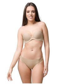 Σουτιέν στράπλες Luna Miracle One - Μπεζ χωρίς ραφές - Τέλειο Κράτημα - Χωρίς Μπανέλα