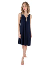 Φόρεμα Claire Katrania - Outwear midi - Navy - Αμάνικο