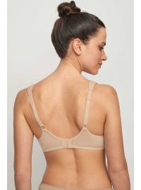 Γυναικείο αθλητικό Σουτιέν Promise - Μπεζ - Regular Fit - Polyester - Cup D E - Μεγάλα Μεγέθη