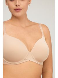 Γυναικείο Σουτιέν Promise - Μπεζ - Regular Fit - Polyester - Cup D E - Μεγάλα Μεγέθη