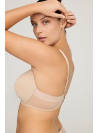 Γυναικείο Σουτιέν Promise - Μπεζ - Regular Fit - Polyester - Cup D E - Μεγάλα Μεγέθη