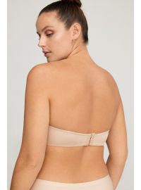 Γυναικείο Σουτιέν στράπλες Promise - Μπεζ - Regular Fit - Polyester - Cup D - Μεγάλα Μεγέθη