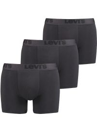 Ανδρικό Boxer Levi's - Fashion λάστιχο - Μαύρο - 3 pack - Regular Fit - Cotton