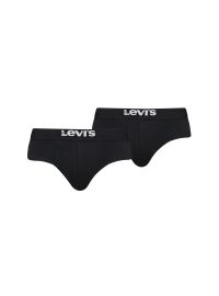 Ανδρικό Slip Levi's - Fashion λάστιχο -Μαύρο - 2 pack - Regular Fit - Cotton