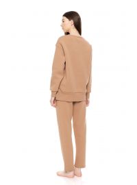 Γυναικεία Φόρμα Pink Label - Χρυσή Φούτερ - Polyester  - Regular Fit