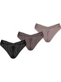 Γυναικεία string Calvin Klein - Δαντέλα - Multi color - 3 pack - Polyamide - Regular Fit