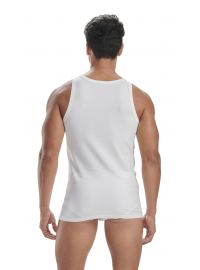 Ανδρικό φανελάκι Adidas -Λευκό - Αμάνικο - 2 pack - Regular Fit - Cotton