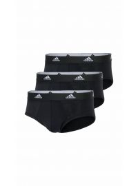 Ανδρικό Slip Adidas - Fashion λάστιχο - Μαύρο - 3 pack - Regular Fit - Cotton