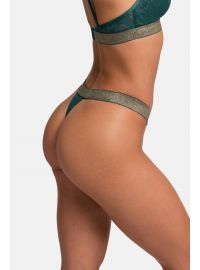 Dorina Γυναικείο String VERA - 1+1 ΔΩΡΟ - Μπεζ & Πράσινο - 2 Pack - Polyamide - Regular Fit