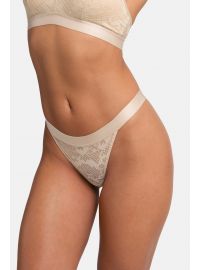 Dorina Γυναικείο String VERA - 1+1 ΔΩΡΟ - Μπεζ & Πράσινο - 2 Pack - Polyamide - Regular Fit