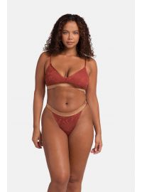 Dorina Γυναικείο String VERA - 1+1 ΔΩΡΟ - Μαύρο & Κοραλί - 2 Pack - Polyamide - Regular Fit