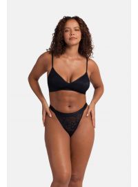 Dorina Γυναικείο String VERA - 1+1 ΔΩΡΟ - Μαύρο & Κοραλί - 2 Pack - Polyamide - Regular Fit