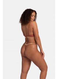 Dorina Γυναικείο String VERA - 1+1 ΔΩΡΟ - Μαύρο & Κοραλί - 2 Pack - Polyamide - Regular Fit