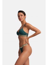 Dorina Γυναικείο String VERA - 1+1 ΔΩΡΟ - Μπεζ & Πράσινο - 2 Pack - Polyamide - Regular Fit