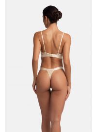 Γυναικεία Bralette Dorina - 1+1 ΔΩΡΟ - Γεωμετρική Δαντέλα - Πράσινο - Μπεζ -  Polyamide - Regular Fit