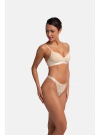 Dorina Γυναικείο String VERA - 1+1 ΔΩΡΟ - Μπεζ & Πράσινο - 2 Pack - Polyamide - Regular Fit