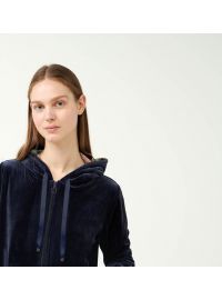 Γυναικεία φόρμα Vamp - Homewear Set - Μπλε Βελούδο - Regular Fit - Cotton